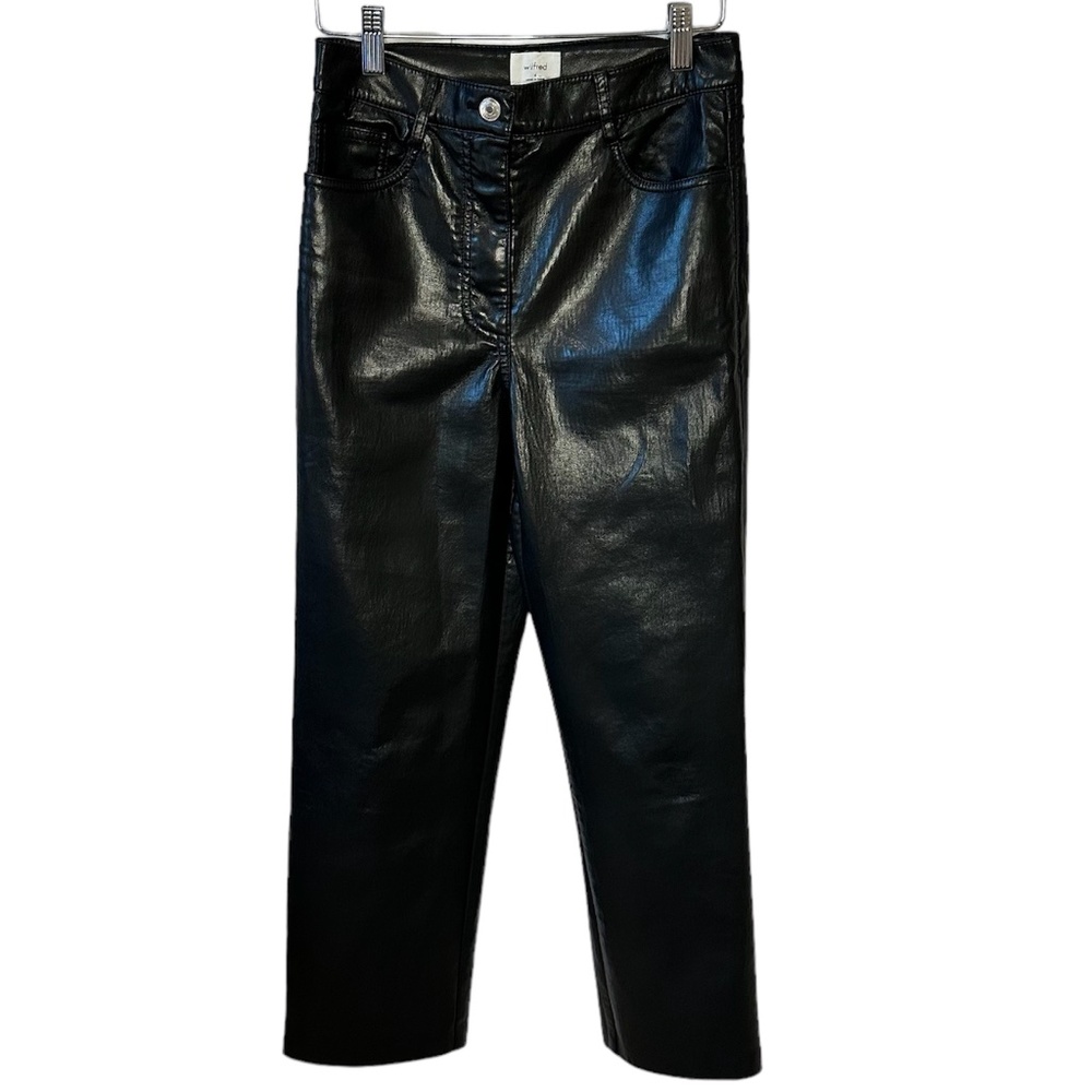 Wilfred Aritzia Vegan Leather The Melina Pant size 4 Black
